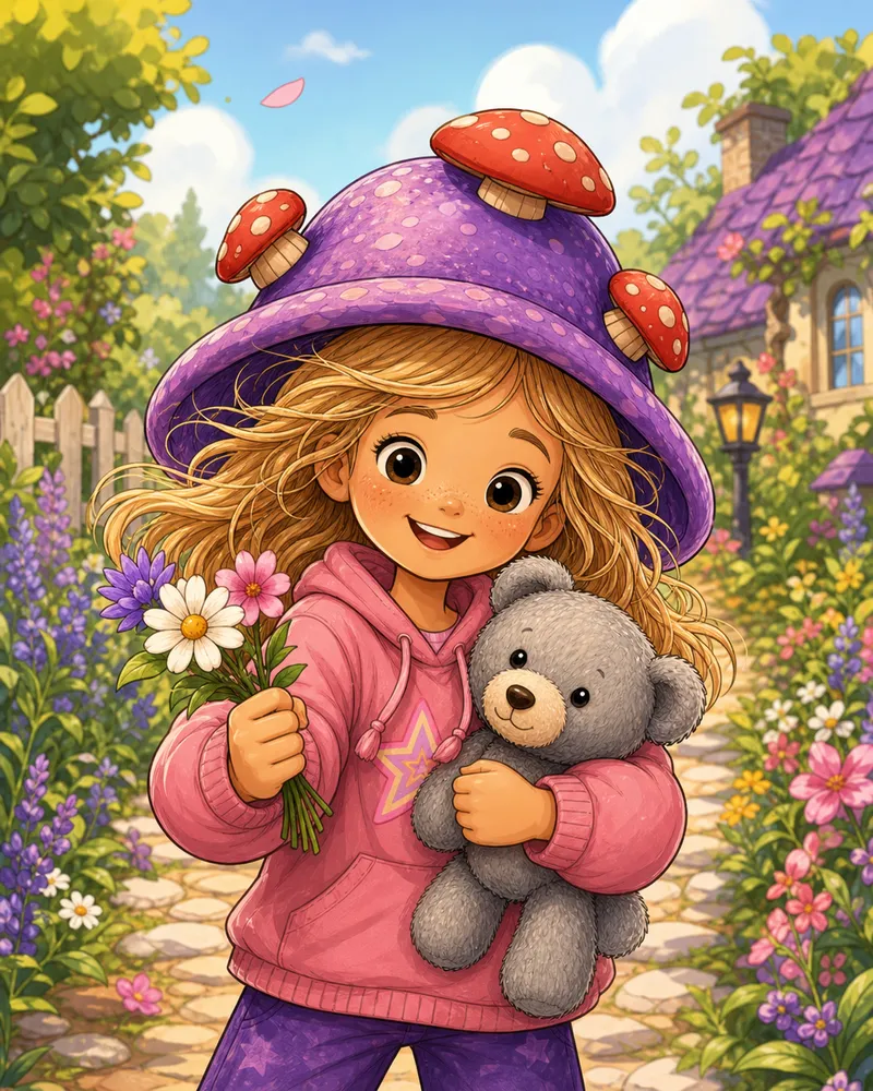 Estilo Cómic infantil en grande