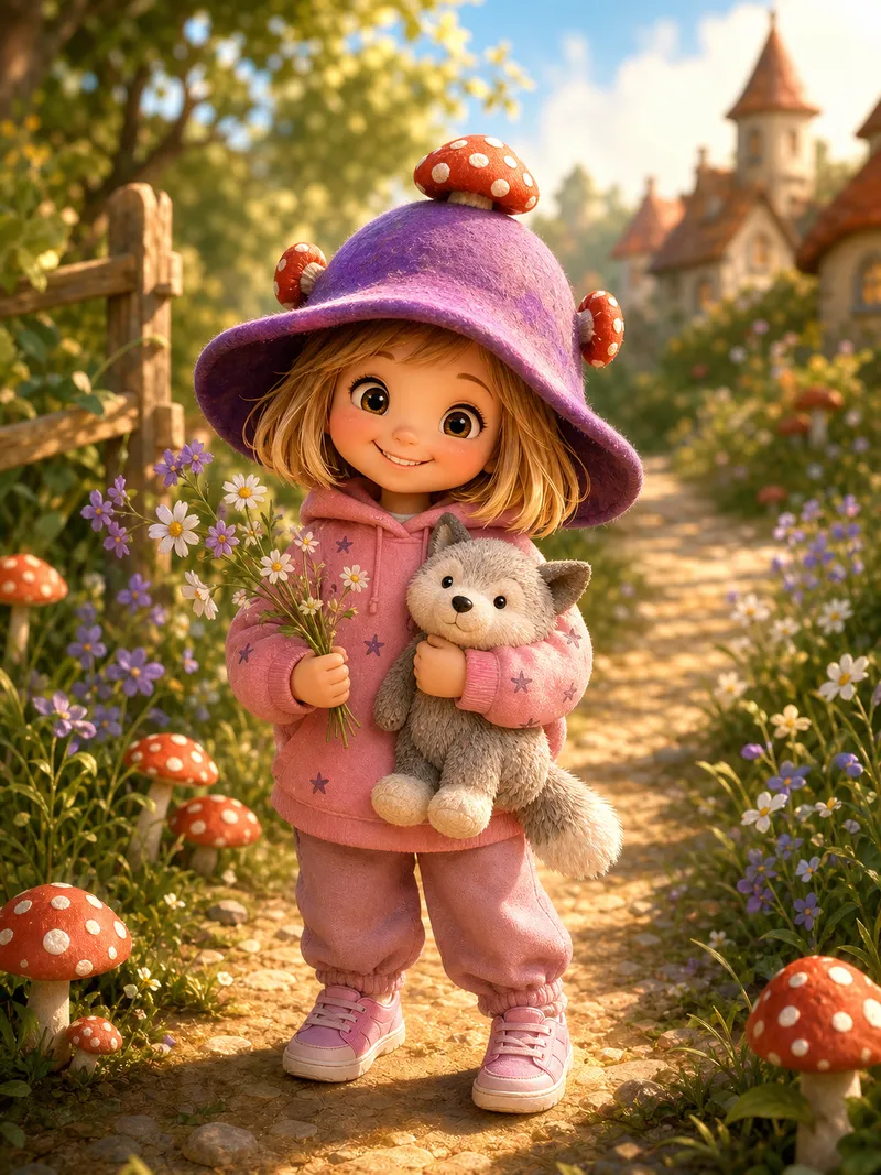 Estilo Ilustración digital 3D en grande