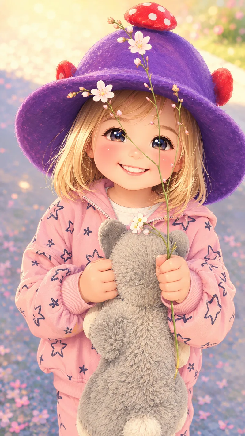 Estilo Kawaii suave en grande